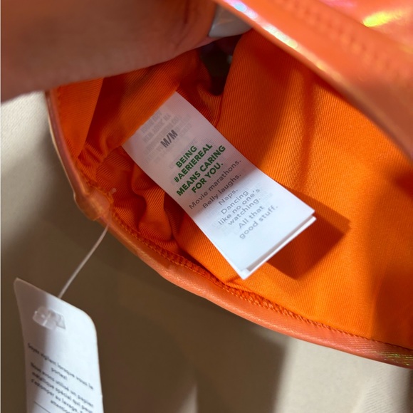 NWT Aerie Metallic Scoop Bikini Top - Picture 6 of 6